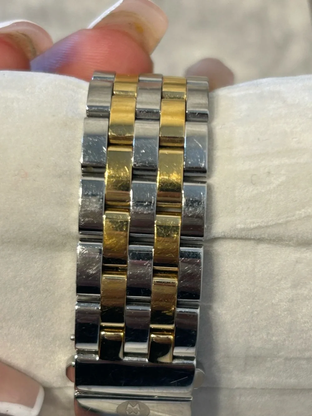 Michele Two-Tone Silver & Gold‎ Urban Mini Watch